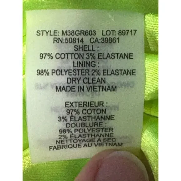 Tahari Sheath Dress Blue Black White Print 97% Cotton Women’s Size Small / 4 - Picture 5 of 5